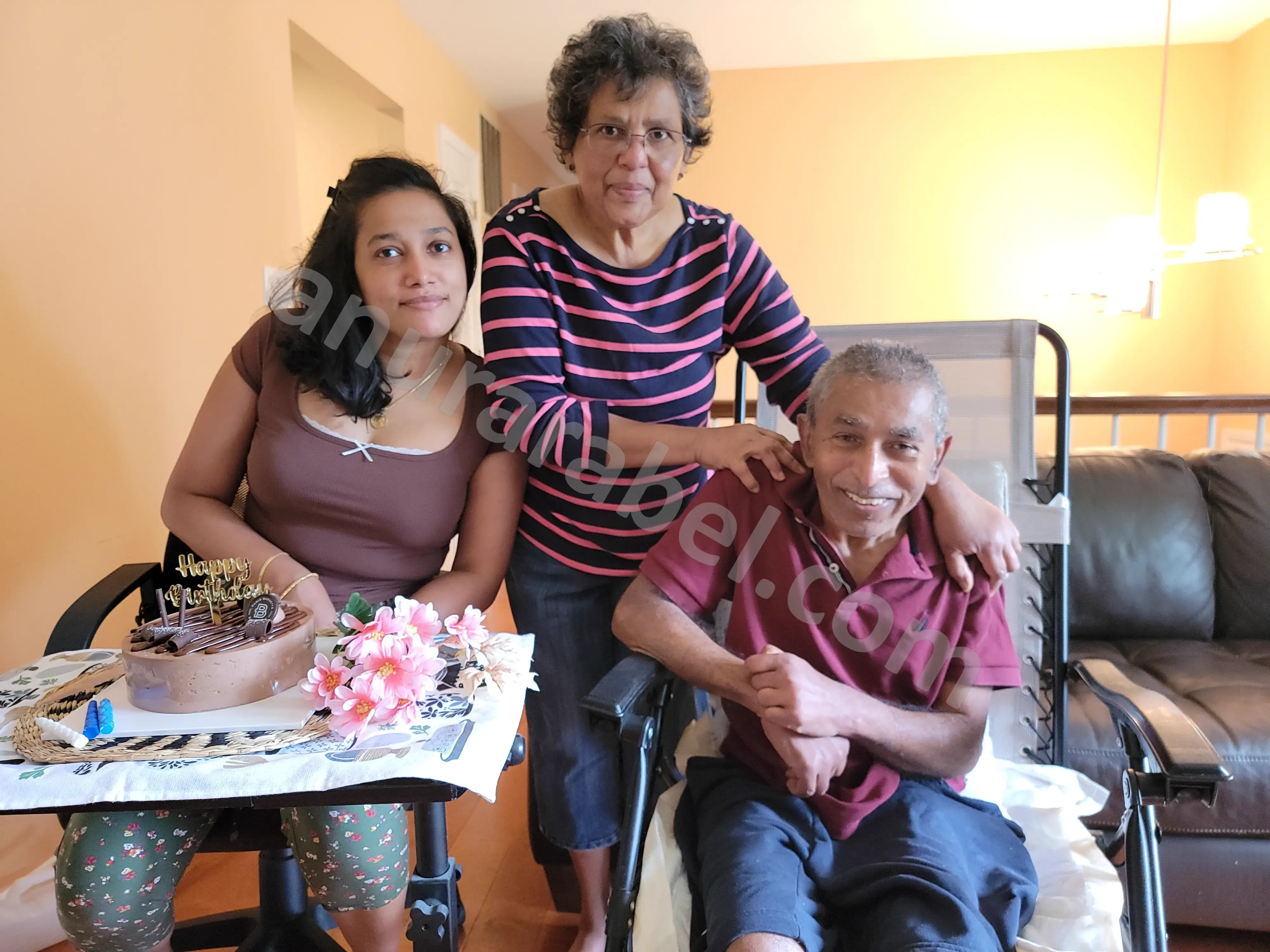 Anura with Ruwanthi, Jayamini, and Chamara for Ruwanthi's Birthday 2025