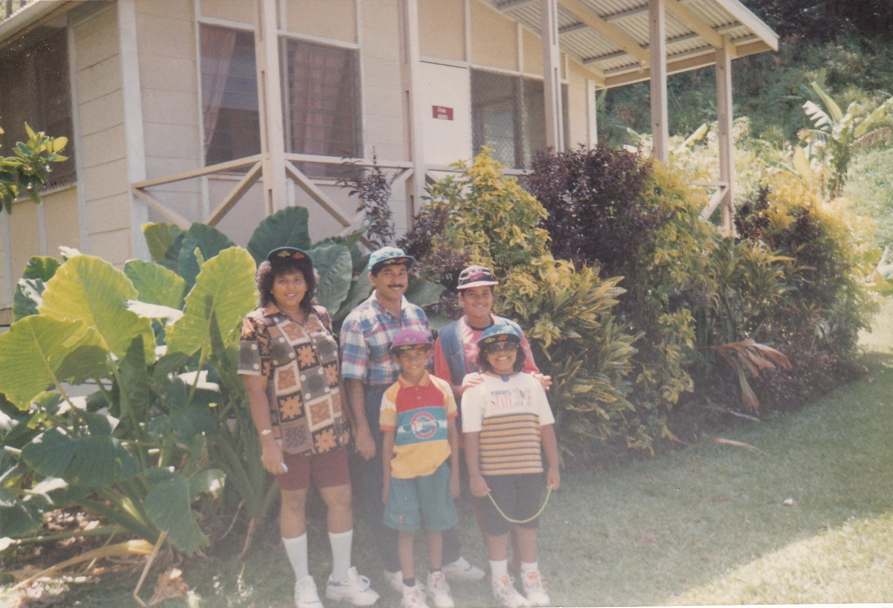 Anura and family at Levuka in Fiji Islands